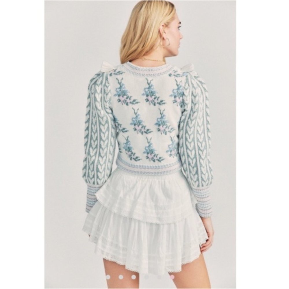 LoveShackFancy Dew Drop Cream Warwick Pullover